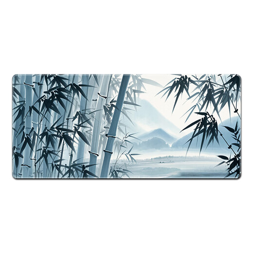 
Three-color cat mouse pad large-sized national style mountain and e-sports game ancient style keyboard pad customized computer desk desk pad Chinese style desk pad thickened non-slip student dormitory home mat 12044 bamboo mist in the mountains 100 cm x 50 cm x 3 mm