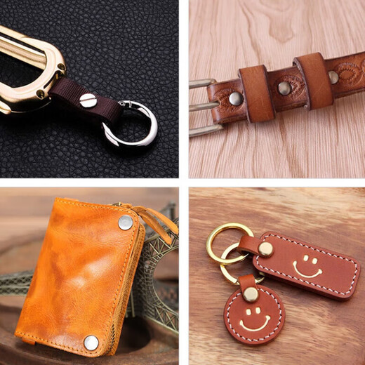 XMSJ flat head brass screw rivets recipe account binding fixed sub-nails handmade belt luggage hardware buckles inner height 4MM-2 set