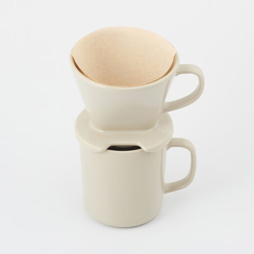MUJI MUJI fan-shaped coffee filter filter bag hand brew MC74CC2S original color for 3-4 people/60 pieces