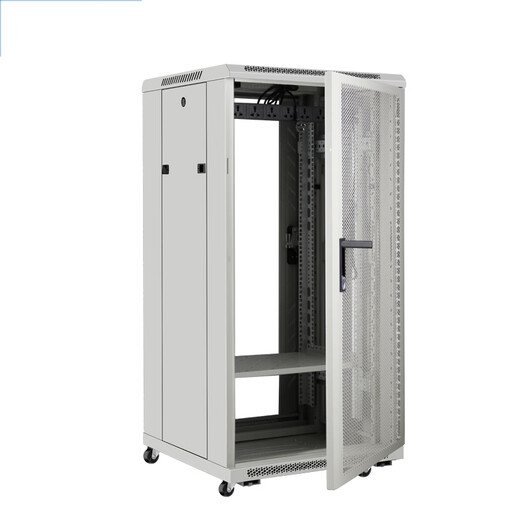 Network TUTEG NATOR STANDARD Room Cabinet 22U SERVER STORT ALIME AMPLIFICATION 600 DEPONT 600 HEUPLE 1250 mm Gris et blanc RAL7035 Couleur TD.6622 Porte du réseau avant et arrière