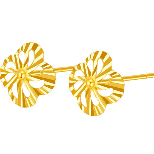Liuguifu Jewelry K gold earrings Xiaoxingyu yellow 18k gold earrings women's fashion earrings EK0200084 about 0.09g