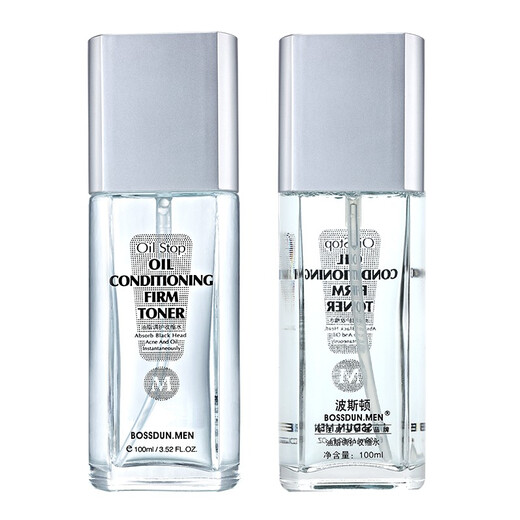 Boston Men's Toner Men's Hydrating and Moisturizing Toner/Lotion Oil Control Pore Skin Care Products Firming and Moisturizing Oil Adjustment Shrinking 100ml