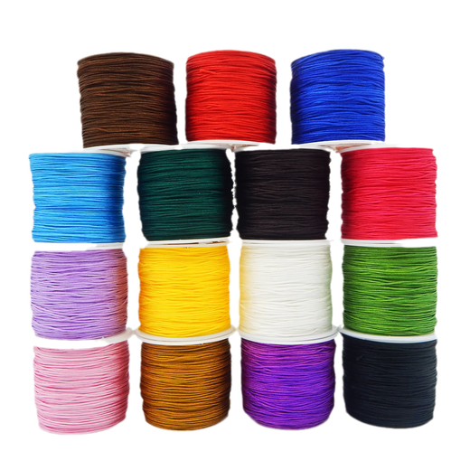 Suodie DIY hand-woven rope animal year rope bracelet rope braided lanyard necklace rope colorful rope No. 72 jade cord white No. 72 thick 0.8mm about 45 meters / roll