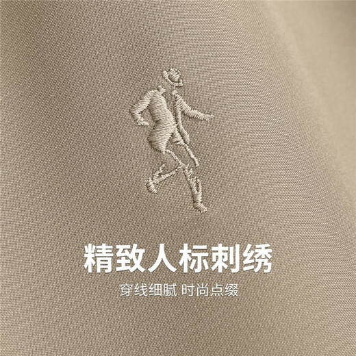 与狼共舞【精致内里】棒球领夹克男2025春季新款男士防风抗皱休闲外套1048 卡其色701 L (175)