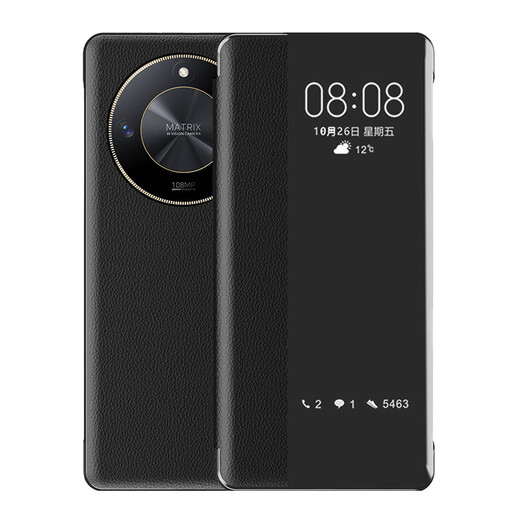 Gullfoss Honor x60 Case de téléphone mobile Honor x60pro Case de protection X60I Couverture complète 5G hommes et femmes simples Business Mirror Ultra-Thin Flip Le cuir Cuir anti-Fall Lumière Luxur