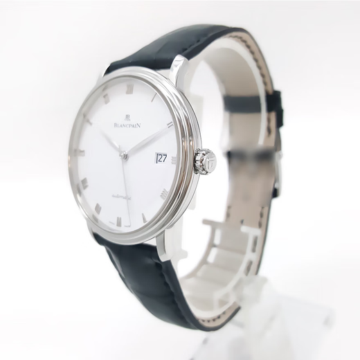 [SECUESTA 99 NUEVO] Blancpain Classic Series Men's Watch Automatic Mechanical Fashion Business Wors Formal Wear Swiss Luxury Watch 38mm-White Disc Silver Needle-6223-1127-55a
