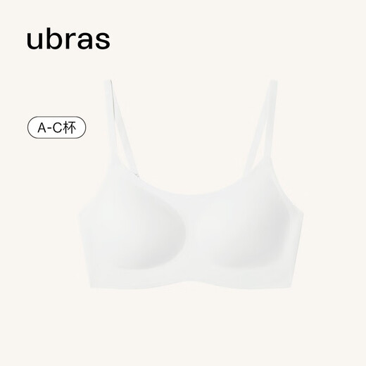 Uras [Same Model in Chen Duling] No-size Cloud-Sensory Back-Seamless Breathable Thin Strap Underwear Women's Sling Bra Foundation Oat Milk Color One-Size - Regular Version A-C Cup (90-130Jin [Jin equals 0.5 kg])