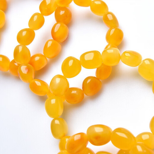 OUCERNY Beeswax Bracelet Natural Raw Mineral Amber Raw Stone Bracelet Original Irregular Single Circle Bracelet Women's Model 10-12g