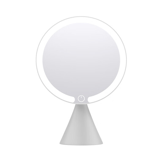 Dong Nailun makeup mirror with light LED daylight dressing makeup mirror fill-in light desktop dormitory smart portable beauty mirror birthday gift for girls and friends Women's Day gift for wife milky white birthday gift box