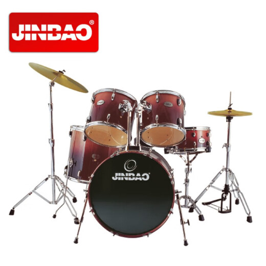 津宝架子鼓 JBM0006 爵士鼓儿童入门考级选用演奏打击乐器 JBM-0211 七鼓二镲