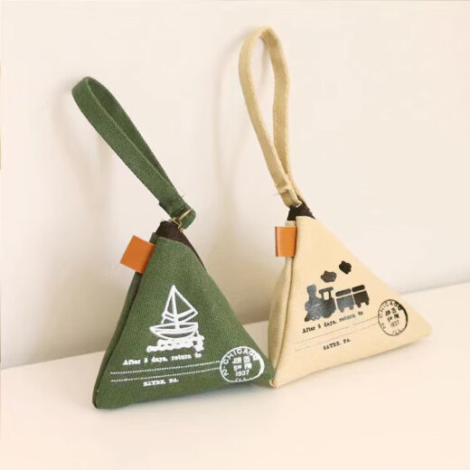 Vanciman Paul Tower Personalized Retro Zongzi Coin Wallet Cute Mini Canvas Bag Coin Bag Women Storage Key Bag Men Train