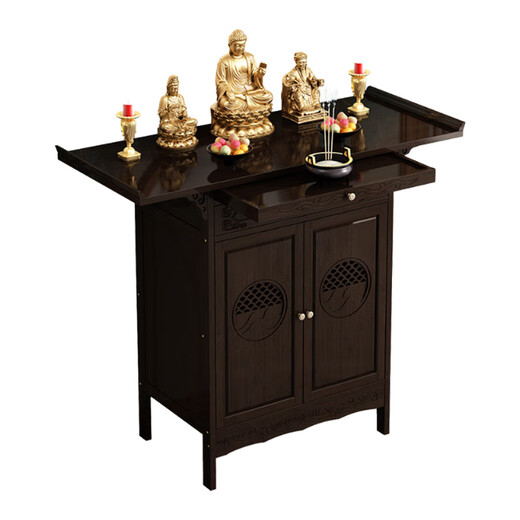 Frau Jius neuer chinesischer Tisch -Tisch -Weihrauch -Weihstofftisch im Wohnzimmer Weihstofftisch in Guan Gong, Gott des Reichtums, Buddha -Statue, Buddha -Tabelle, 688 Modelle 100 Langes Doppel -Tür -Angebotskabinett