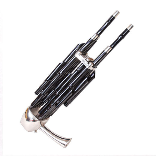 Instrumento musical Sheng Instrumento 14-Spring Amplificación Fang Sheng toca el instrumento folklórico Lu Sheng Cobre-Spring Copper Dou Wooden Dou Sheng Instrumento musical SHENG 14 Spring Purple Bamboo Color original sin tubo de amplificación [con bolsa blanda] C-Tune C