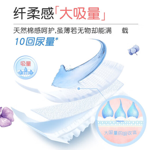 King (Goo.n) Noticias de ventilador de viento de flores pañales pañales pañales pañales absorbiendo agua mascos de orina hombres y mujeres paula pantalones de 66 m pañales (6-11 kg)
