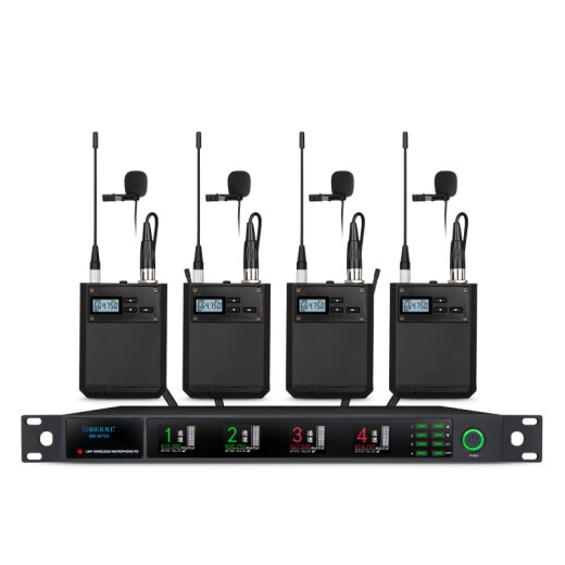 Bekrl Beca sans fil un à deux microphones BK-9734 BK-9734 Clip à quatre cols un à tour
