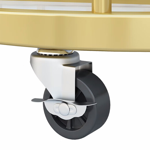 Nifeng clothes hanger floor-standing bedroom clothes hanger removable wheeled household simple coat rack indoor room clothes drying rack light luxury gold 55cm 4-hook mesh basket