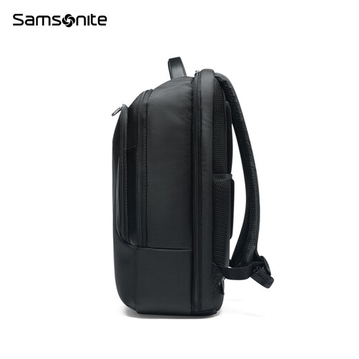 新秀丽（Samsonite）男士双肩包 商务电脑包 出差大容量书包 背包旅行包生日礼物BP0 BP0010黑色