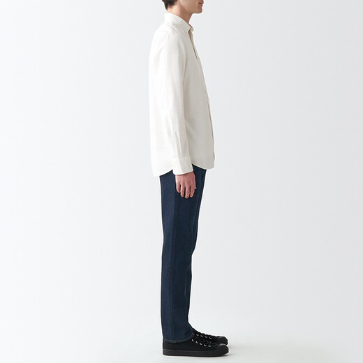 Pantalones delgados de mezclilla de mezclilla de mezclilla de hombres de Muji