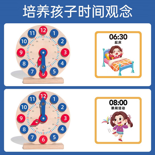 Little Wandou Digital Clock Учащиеся -ученики используют мозг для распознавания часовых познания начальной школы.
