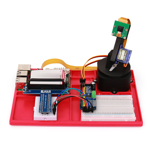 MAKEROBO树莓派5 传感器开发套件 Raspberry Pi4B 8GB linux开发板Python编程 树莓派4B E套餐:AI智能视觉套件 树莓派5【2G】