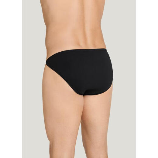 JOCKEY men's underwear bikini bottoms thong breathable cotton comfortable briefs low-waist solid color casual 3-piece black 3 pieces lSuitable for waist circumference 91-96cm