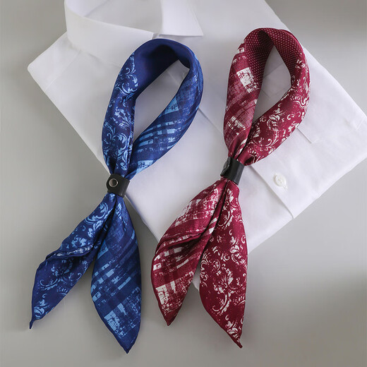 Hangzhou Seidenstraße Seidenschal Herren Summer Seiden kleiner Quadratschal Maulbeer Seidenschal Vater Mann Geschenk Sternenhimmel Blau