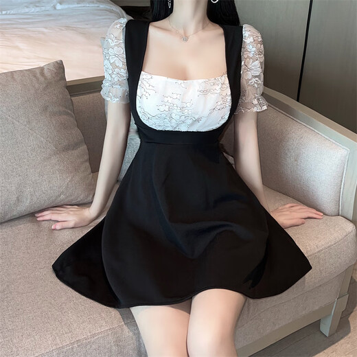 Jingya Nightclub Robe couvre le ventre et vous fait paraître mince une jupe de ligne de ligne de nuit sexy jupe de sangle de sangle pour femmes