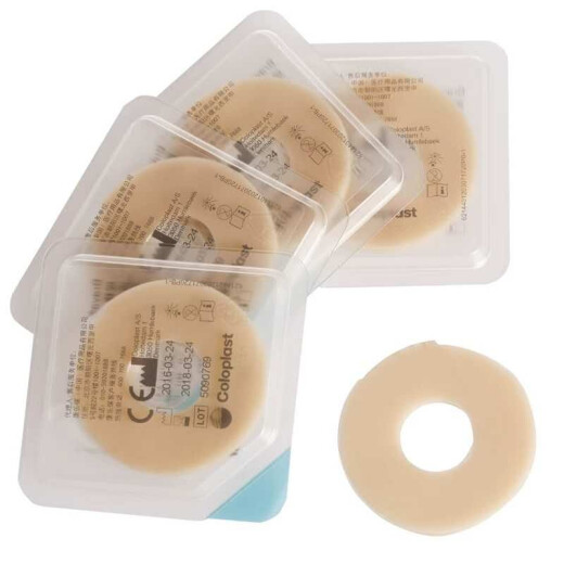 Kangebao Brava Plastilizado Patch Patch Patch 12030/12042 Accesorios de atención de anillo de ostomio de fugas 12030 [5 a granel]