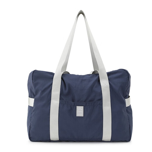 Potravel.Design Klappstierbeutel große Kapazität Männer und Frauen handgehaltene Umhängetasche Kurzstrecken-Business-Reise Duffle Bag Wälz Beutel Trolley Hülle Navy Blau