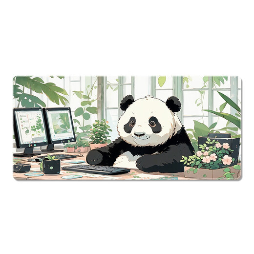
Three-color cat and mouse pad super large girl office cat and dog cute cartoon funny simple dormitory text computer key 12159 little raccoon 60 cm x 30 cm x 2 mm