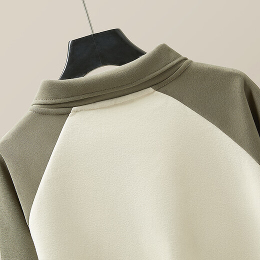 Cypress House Lapel Sweater 2025 Autumn New Women's Fashion Contrast Color Loose College Style Long Sleeve Top