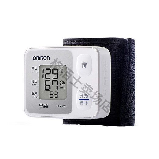 欧姆龙（OMRON）电子血压计6121家用老人手腕式全自动高精准量血压测量仪器 HEM-6182标准电池款 送电池+收纳盒