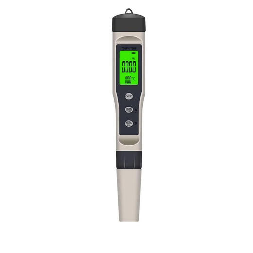 Detección de calidad de agua multifuncional Ph Ph Pen Accidity Meder TDS Conductividad Temperatura Salinidad Detección de peces Flight 9901 TDS/PH/Temperatura Tres
