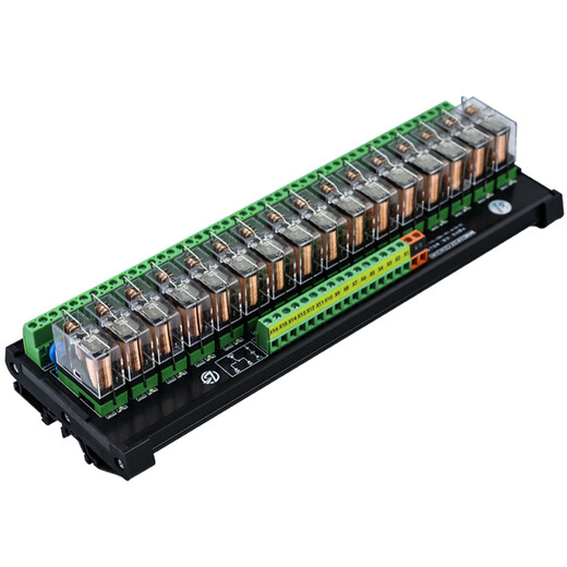 Relay module module 12V 24V combination control board PLC intermediate relay isolation amplifier board 10 channels 24V DC one open and one closed 16A