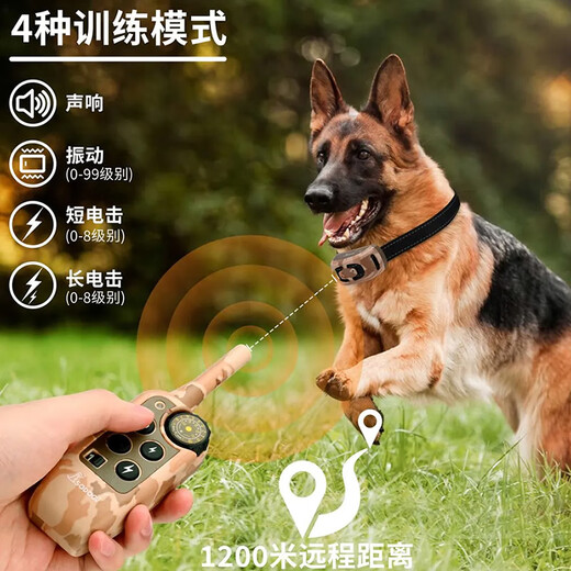 SODOG 新款彩屏遥控训狗器止吠器电击项圈训狗神器防止狗叫防爆冲 KT689-拖1(1只狗狗的选)