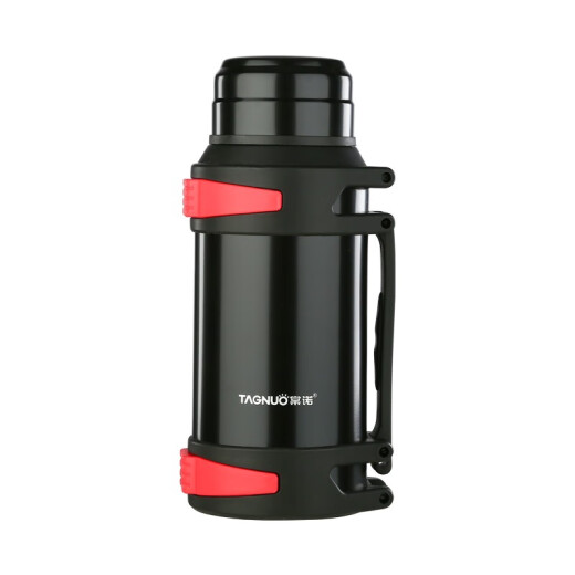 Yu Xinjin outdoor large-capacity thermos kettle 304 stainless steel thermos cup men's hot water bottle home car travel pot cold flask 2000ml true color (4Jin [Jin equals 0.5 kg] water + strap cup brush small bowl)