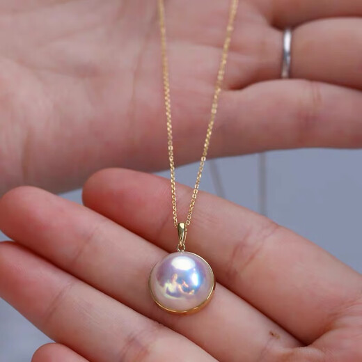 Xian Lai Court Hong Kong Jewelry Show Aurora Japanese finished products Seawater pearls Mabei pendant 18-k-gold encrusted Mabei Upgraded thickened version (almost flawless) 16-17mm