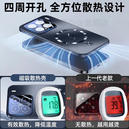Suerjin подходит для Xiaomi 15pro Case Mobile Phone Case Xiaomi 15 Защитный корпус Xiaomi 15SPRO Магнитный поглощение с четырьмя нагреванием на термоусадочную диссипацию с полным пактеем с тонкой холодной матовой светом