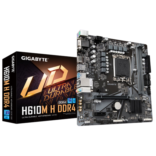 Gigabyte H610M H DDR4 motherboard supports 12th generation 13th generation CPU set Single motherboard [H610M H DDR4] 12th generation i3-12100 integrated graphics 4 cores base 3.3