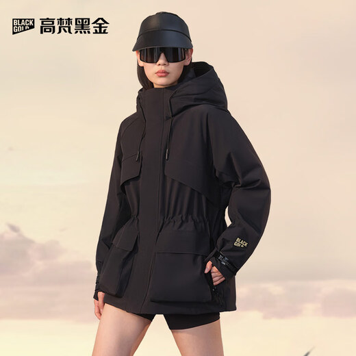 Govan Windshell 4.0 five-point luxury outdoor goose down jacket Yang Mi's same style women's short down jacket black S