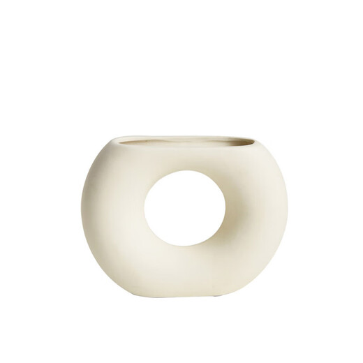 ins风高颜值黑色陶瓷装饰花瓶 艺术插花客厅酒柜玄关摆件 HP1585B黑色