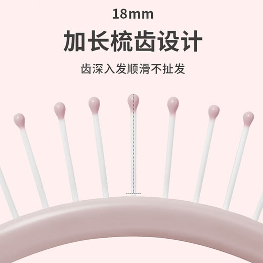 BO YOU (BO YOU) NEUE Air Kissen Kamm Airbag Massage Kamm Frauen Speziales langes Haar Curling Stick Haare Flauschige Rippen Kamm Haushalt verwenden [flauschige] Rippen Kamm*1 丨 Schwarz 9921