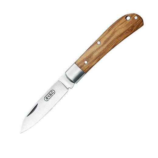 Sanben Sakura fruit knife folding knife household paring knife dormitory knife peeling knife women's portable fruit knife carry-on folding fruit knife olive wood handle