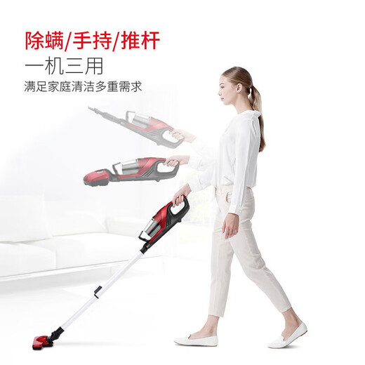 海尔（Haier）吸尘器家用除螨仪吸尘除螨一体机有线手持大吸力大功率多功能床上紫外线除螨杀菌地面除尘吸猫毛地 【地面吸尘|紫外线除螨|热风除湿】405S