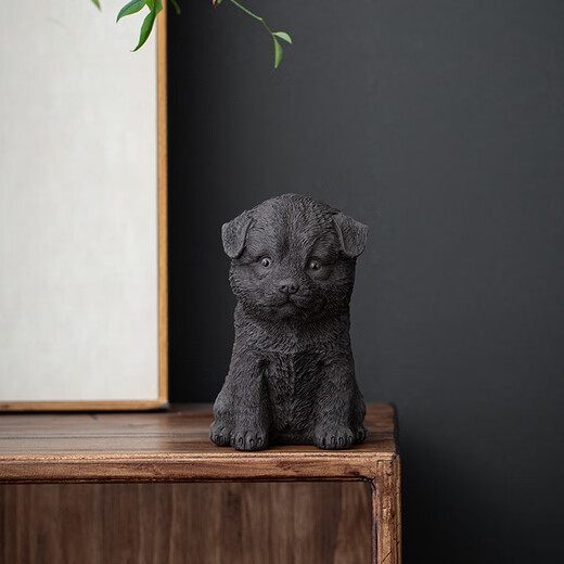 Yuxuan Creative Purple Clay Tea Pet Zodiac Dog Ornaments Boutique Can Raise Pastoral Dogs Prosperous Tea Accessories Handmade Tea Play ZL--Pastoral Dog