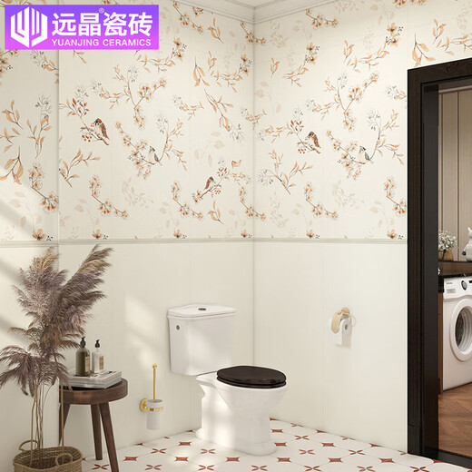 Yuanjing 600x1200 Matte Tallado de taller fino conejo Estampado azulejos de cerámica estampada de estilo de crema retro francesa y baldosas de pared de baño H12605 mate de porcelana completa (mixta) 600x1200