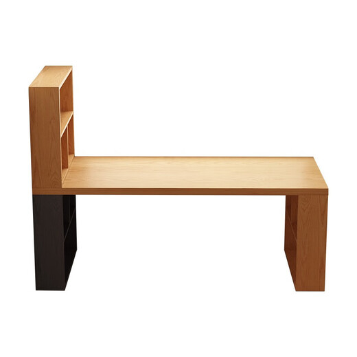 OSTRADAN solid wood computer desk pine wood bookcase table with storage wall bookshelf home integrated log student double table customized photo shoot