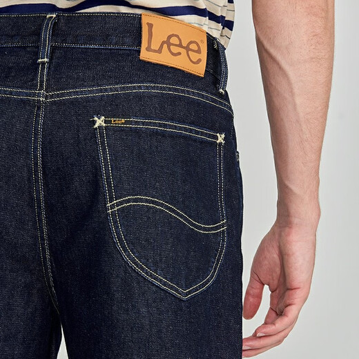 Lee【张凌赫代言】商场同款753舒适直筒清水洗男牛仔裤休闲显瘦潮 清水洗（裤长31） 36