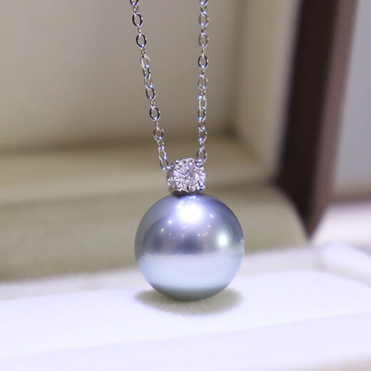 Fat Donglai's same style as Princess Diana's pearl pendant 925 silver South Sea thick gold Queen Princess classic Princess Diana gold beads French style Classic Princess 14mm South Sea thick gold