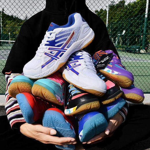 KUNY exports children's badminton shoes, badminton shoes, wear-resistant, non-slip training shoes, men's and women's, children's and youth sports shoes, L08# black, size is too small, buy one size larger 39